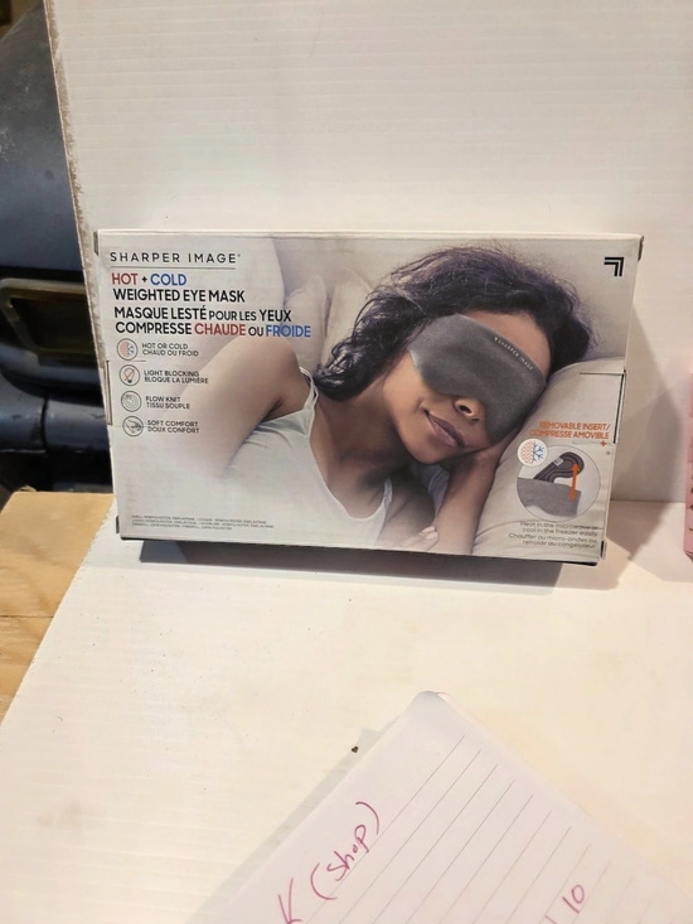 Sharper Image Hot + Cold Weighted Eye Mask